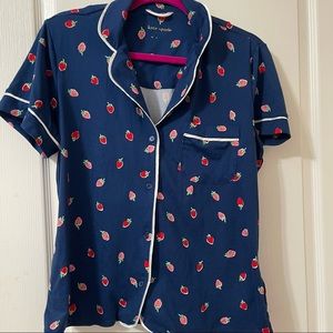 Kate Spade strawberry printed PJ pajama set